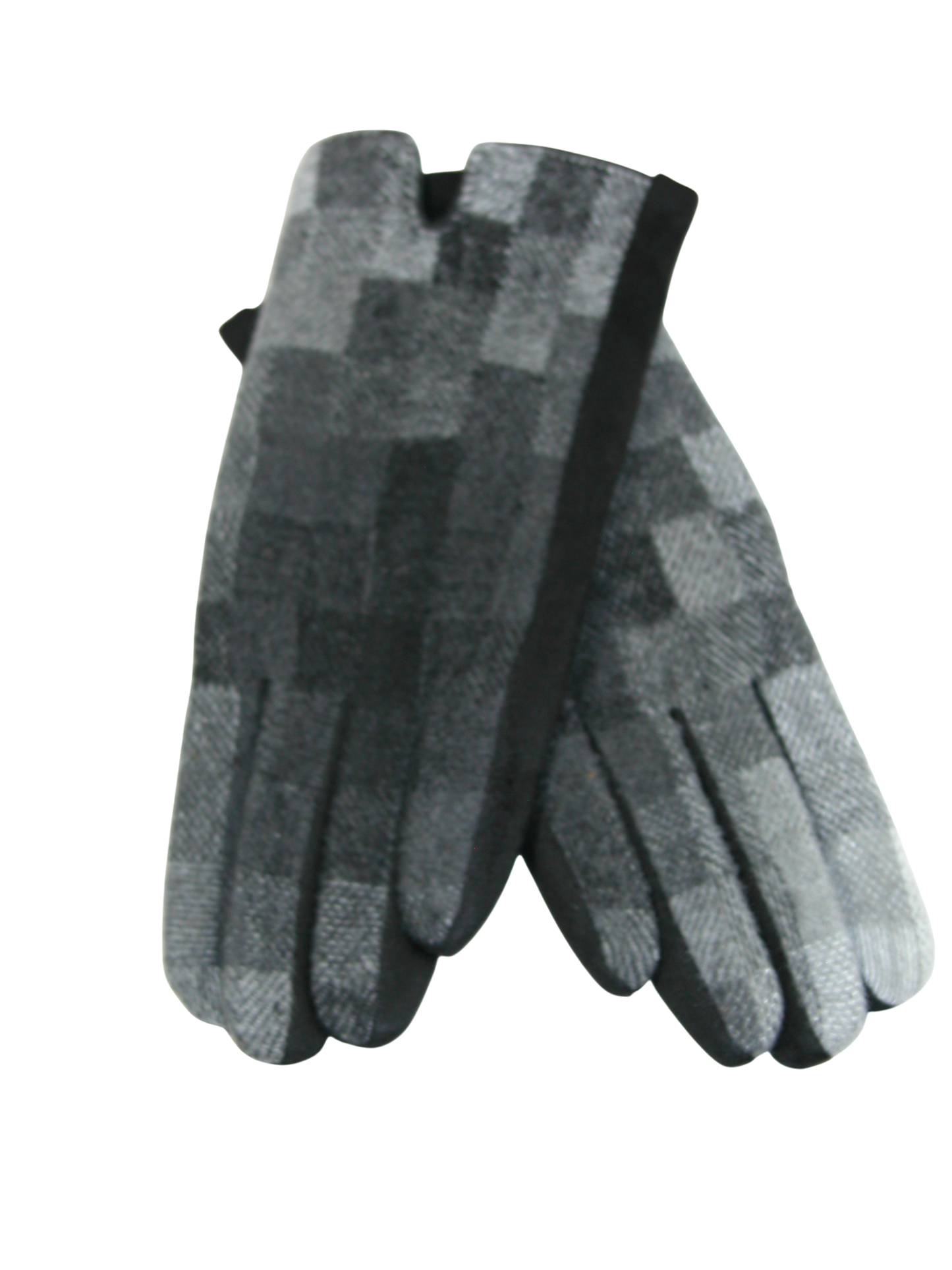 Checkered Ombre Glove GF3524 Black Grey