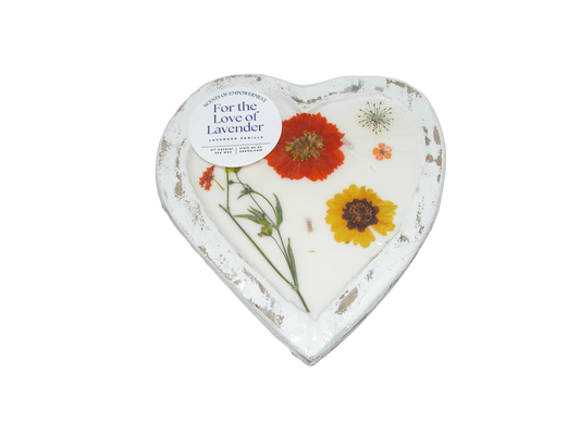 Heart Shape Scented Candle GF3546 For The Love of Lavender