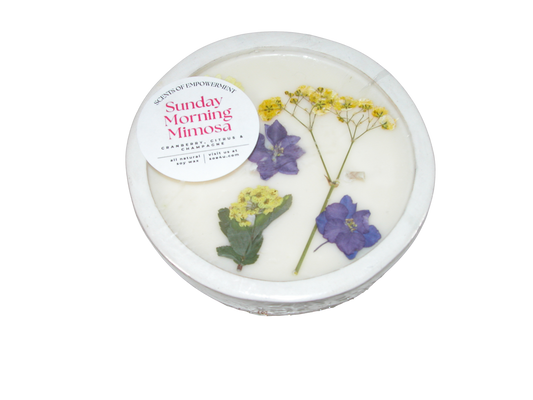 Round Shape Scented Candle GF3550 Sunday Morning Mimosa