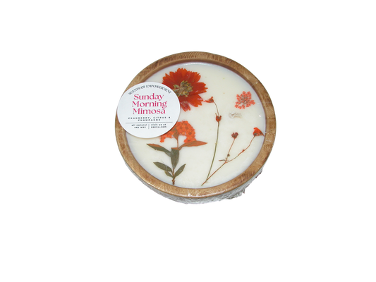 Round Shape Scented Candle GF3551 Sunday Morning Mimosa