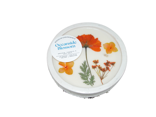 Round Shape Scented Candle GF3548 Oceanside Blossom