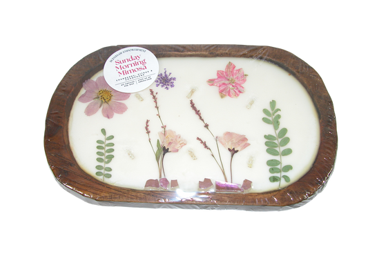 Oval Shape Scented Candle GF3558 Sunday Morning Mimosa