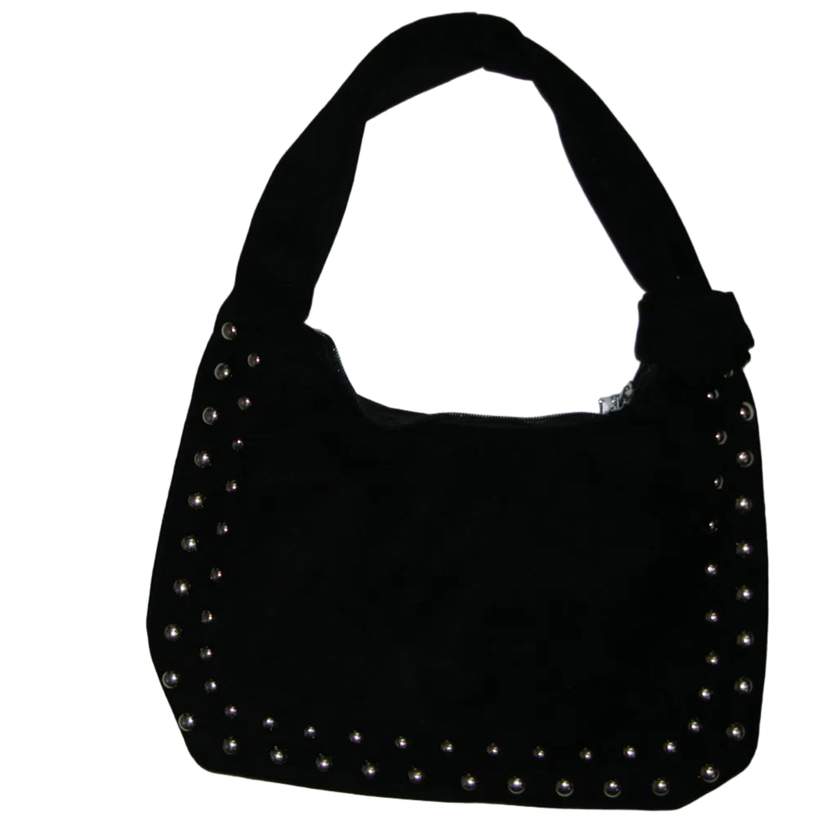 Studded Black Sueded Tote Shoulder Bag GF5331