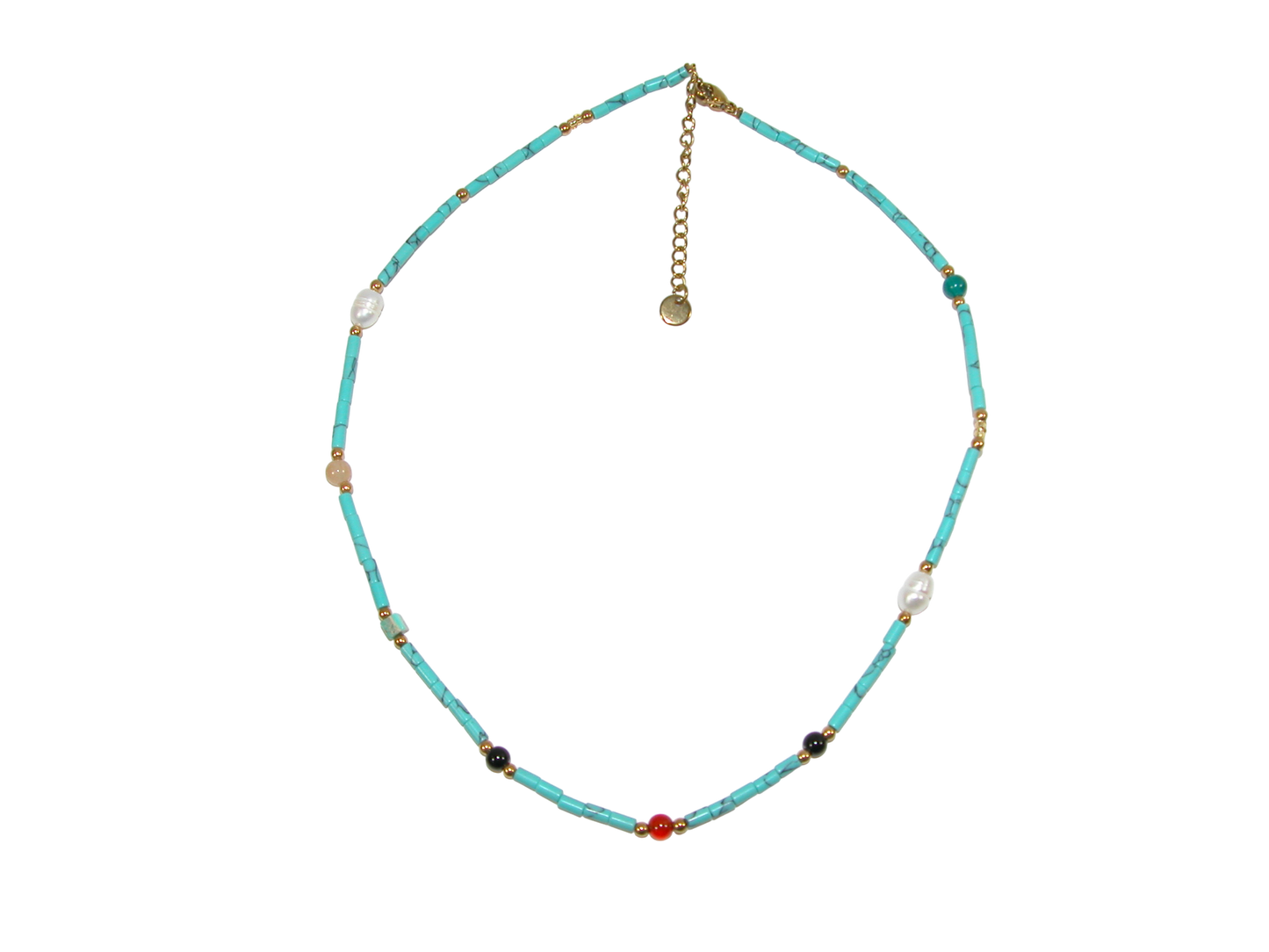 Turquoise Heishi Necklace GF3605