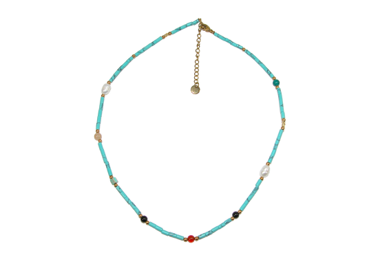 Turquoise Heishi Necklace GF3605