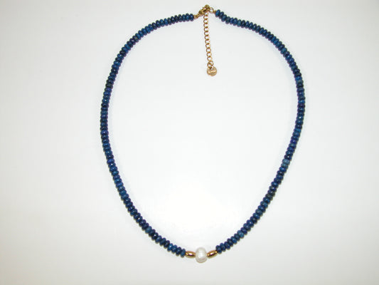 Blue Rondell Choker Pearl Necklace GF3600