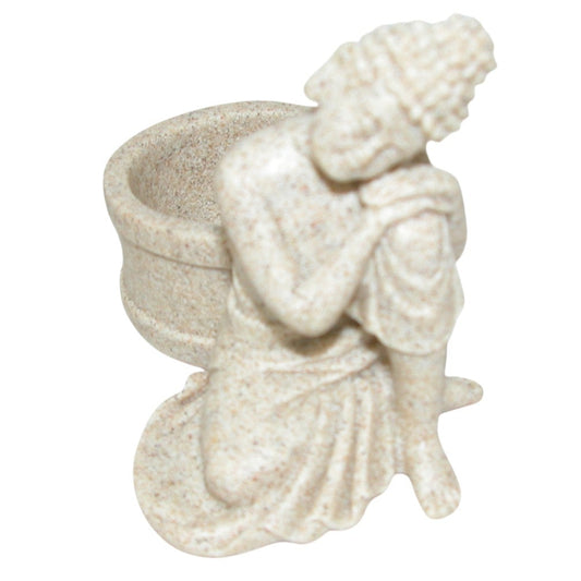 Sandstone Buddha Candle Holder GF4496