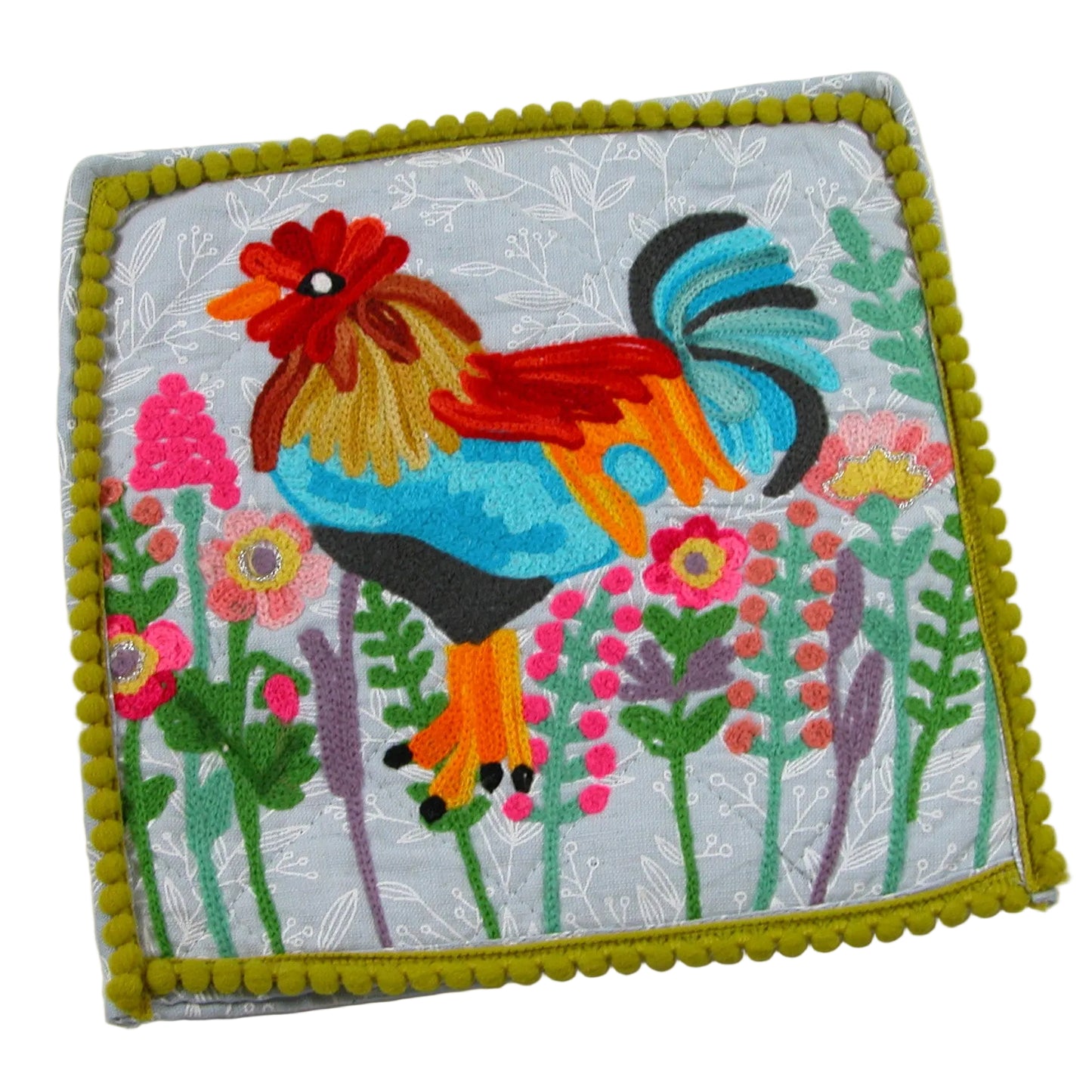 Embroidered Rooster Pot Holder GF4958