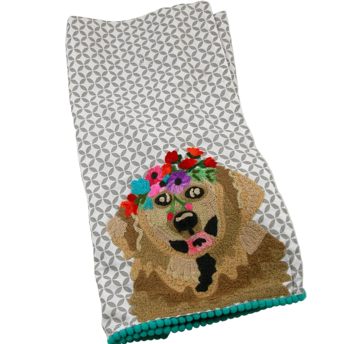 Embroidered Tea Towel GF4955 Golden Retriever