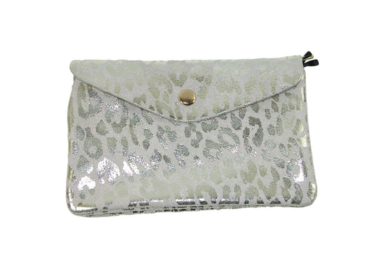 Leather Animal Print Wallet GF3681 Gold
