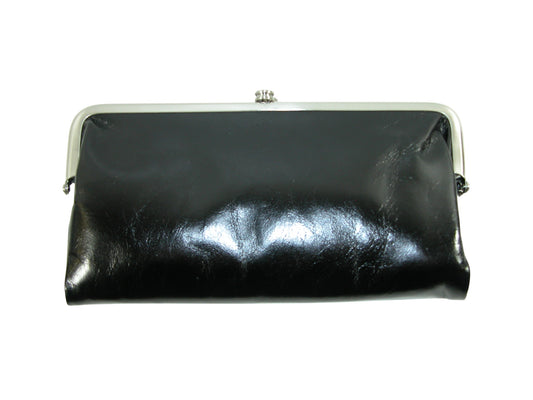 Lauren Black Leather Wallet Clutch GF3664