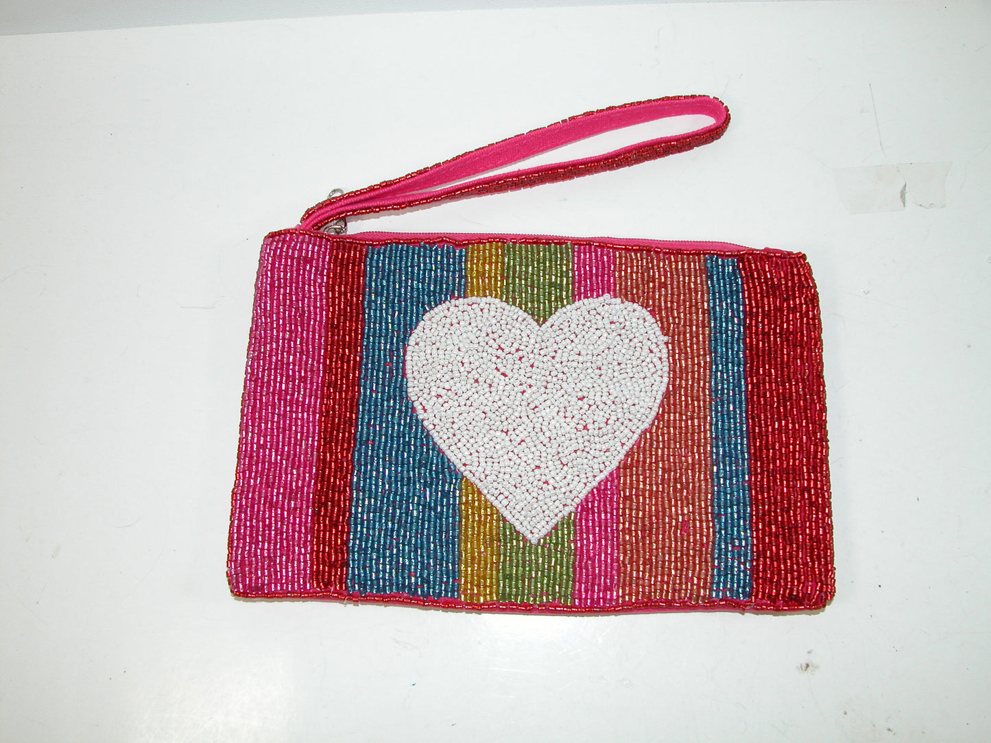 Beaded Clutch Wristlet GF4961 HEART