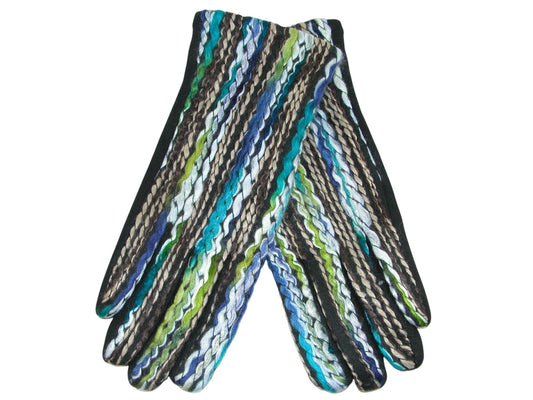 Felted Gloved Multi Color GF3744 blues