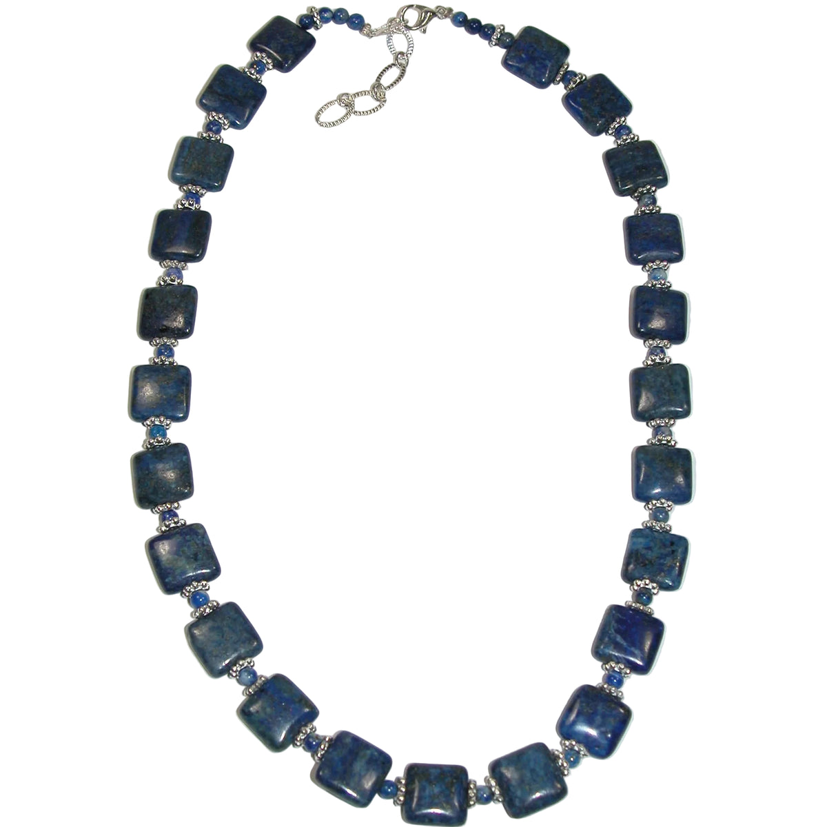 40280 Lapis Silver Toggle Short Necklace