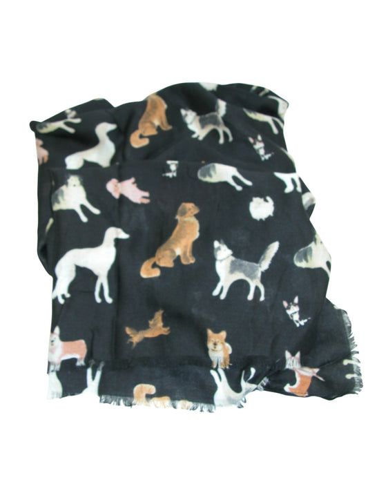 Multi Dog Breed Shawl Scarf GF3806