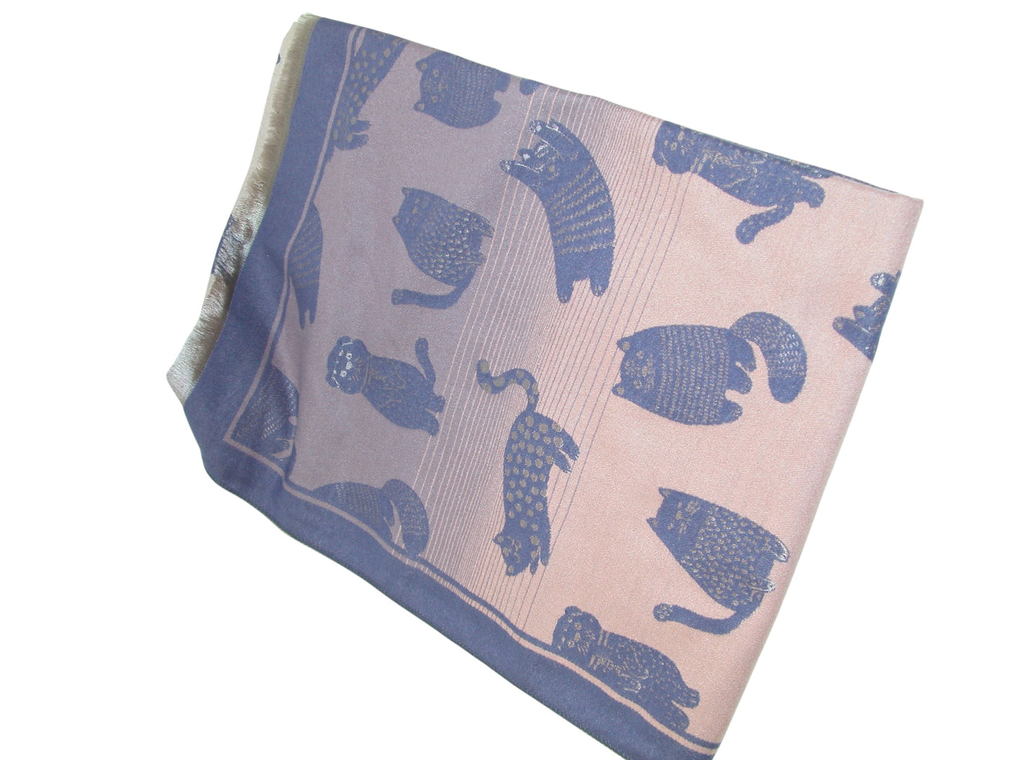 Purple Cat Ombre Shawl Scarf GF3804