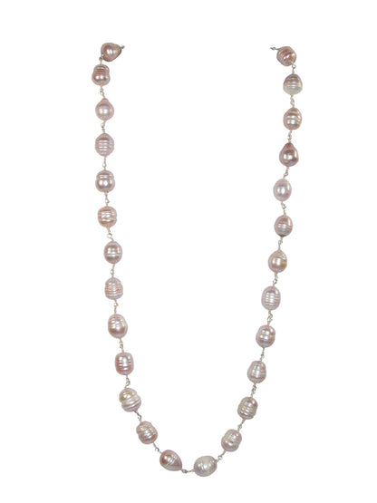 N5564 Pink Freshwater Pearl Jointed Necklace