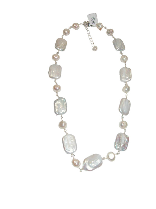 N5566 Freshwater Pearl Jointed Necklace
