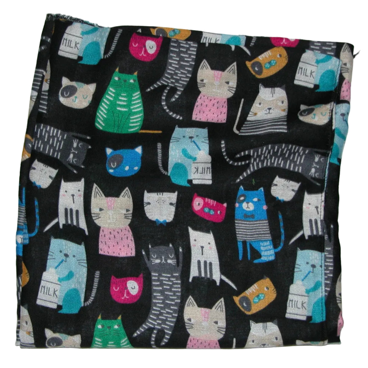 Cat Scarf Shawl with Blacks GF5513