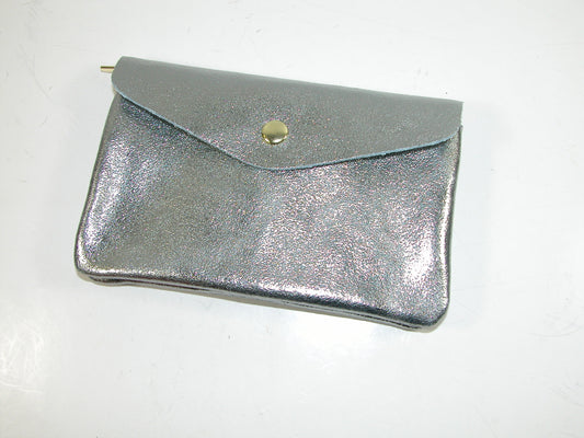 Silver Leather Wallet GF3846