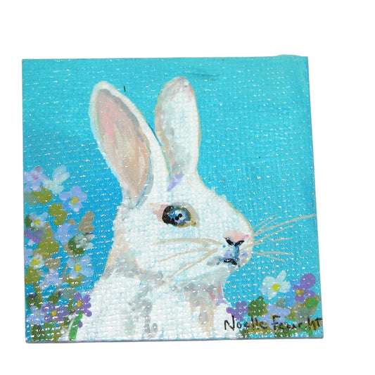 Original Acrylic Painting Magnet  2" X 2" ART126 by Noelle