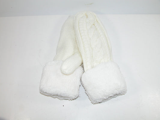 Knit Mitten Glove GF3890 Cream