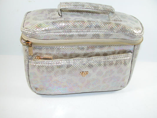 Jewelry Make Up Travel Organizer Train Case GF3912 Glimmer Leopard