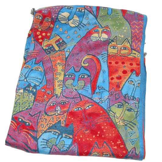 Multi Color Cat Scarf Shawl GF5607