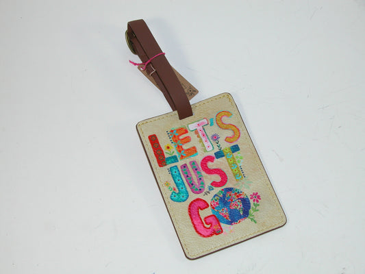 Luggage Tag Let's Just Go GF4004