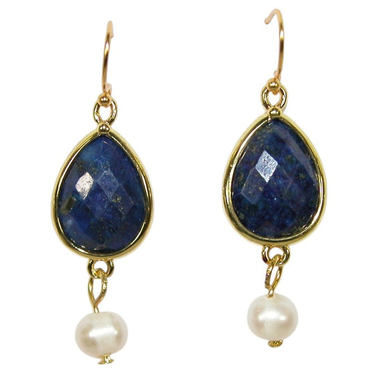 E3173 Lapis Gold Vermeil Earrings