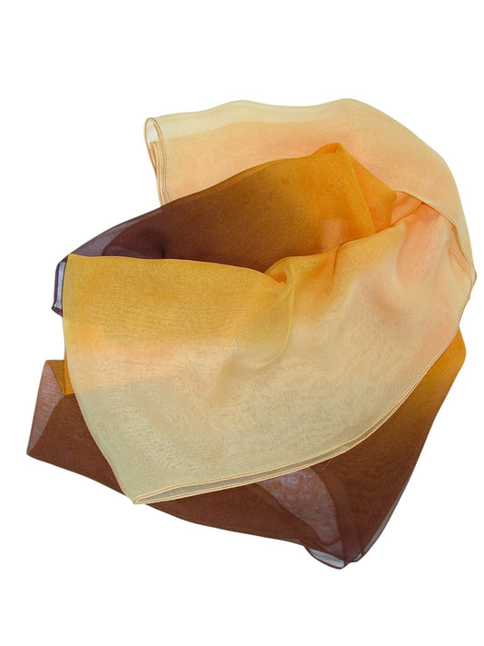 Rayon Ombre Rust to Brown Scarf (GF4705)