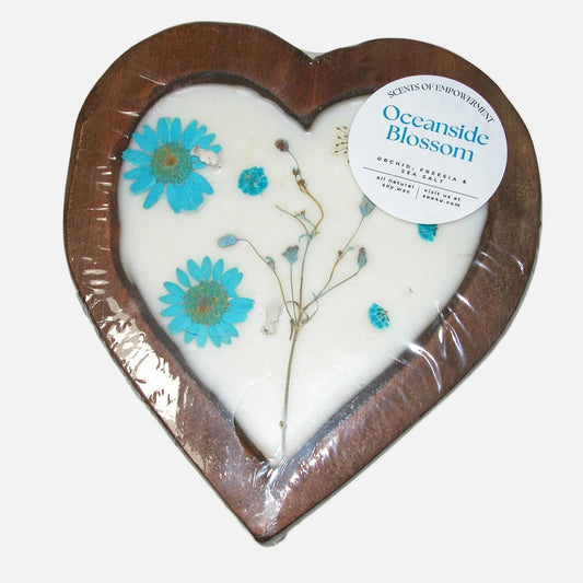 Heart Shape Scented Candle,Oceanside Blossom (GF4034)