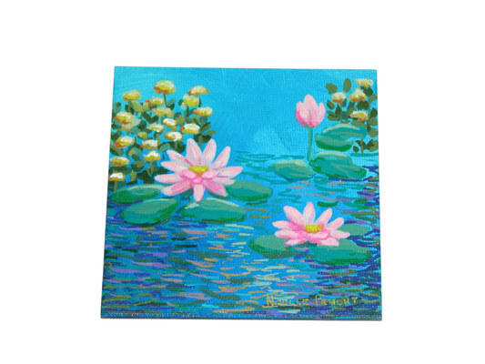 Original Acrylic Painting Art 4" X 4" ART149 by Noelle