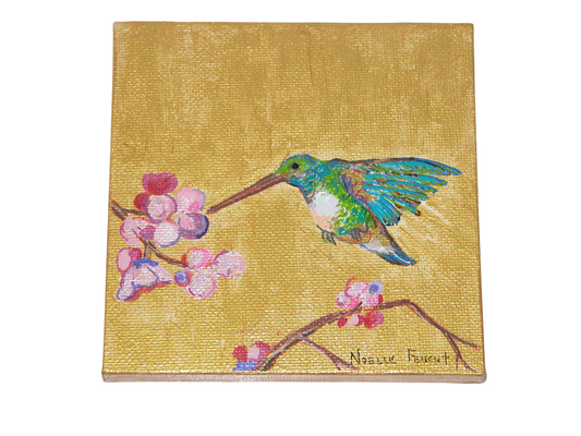 Original Acrylic Painting Art 4" X 4" ART143 by Noelle