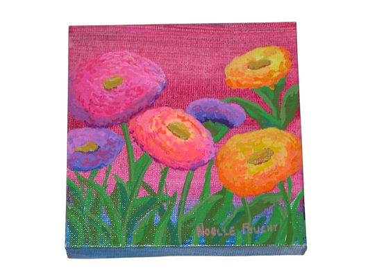 Original Acrylic Painting Art 4" X 4" ART141 by Noelle