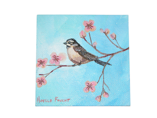 Original Acrylic Painting Art 3" X 3" ART160 by Noelle