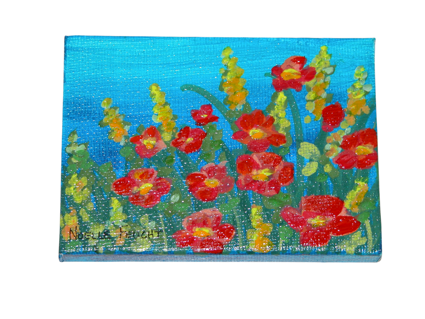 Original Acrylic Painting Art 2" X 3" ART158 by Noelle