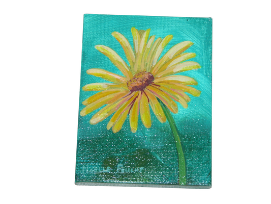 Original Acrylic Painting Art 4" X 3" ART153 by Noelle