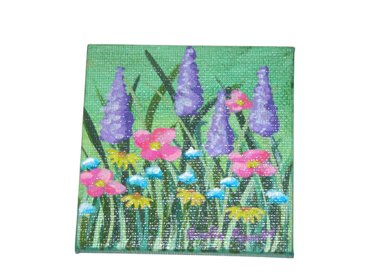 Original Acrylic Painting Art 4" X 3" ART152 by Noelle