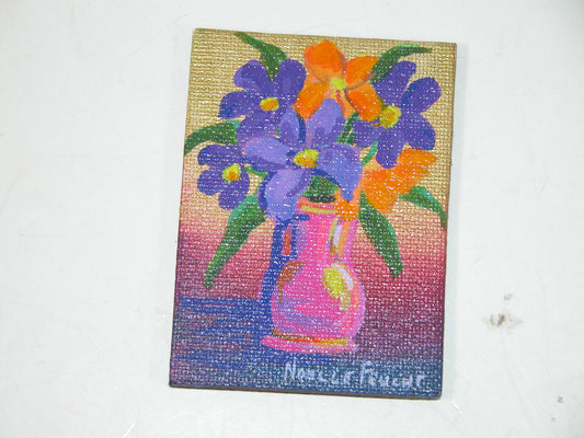 Original Acrylic Painting Art 2" X 3" ART162 by Noelle