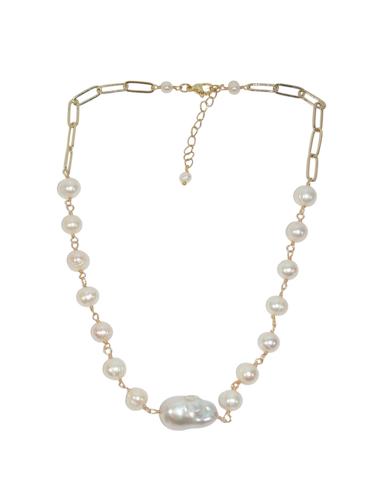 N5603 Freshwater Pearl Drop Necklace