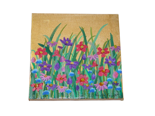 Original Acrylic Painting Art 4" X 4" ART172 by Noelle