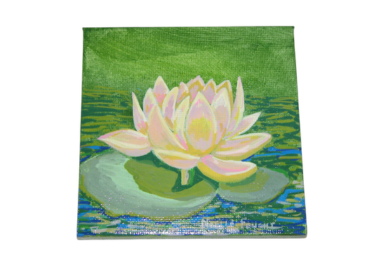 Original Acrylic Painting Art 4" X 4" ART173 by Noelle