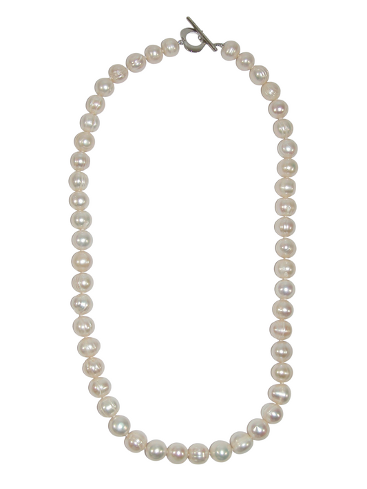 N5081 Freshwater Pearl Knotted short necklace