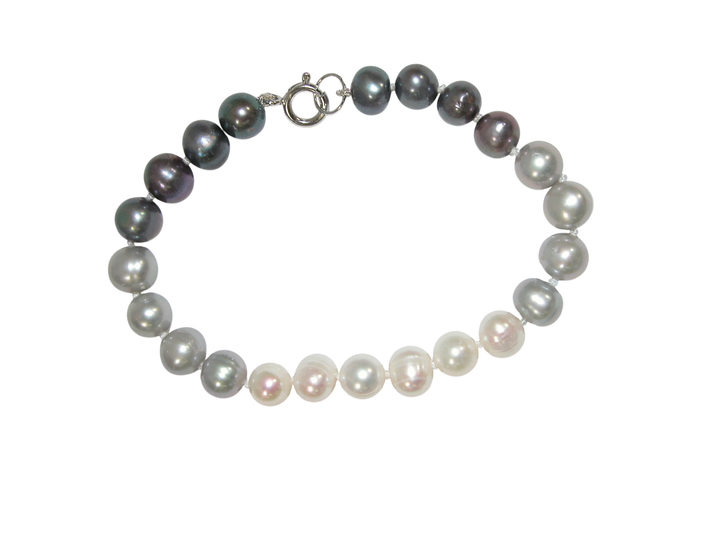 B5075 Tri Color Freshwater Pearl Bracelet