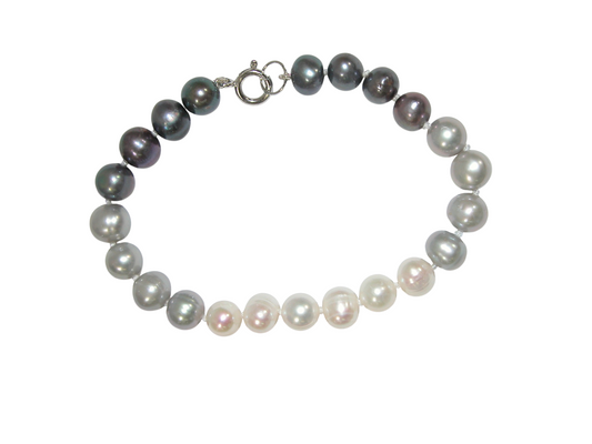 B5075 Tri Color Freshwater Pearl Bracelet