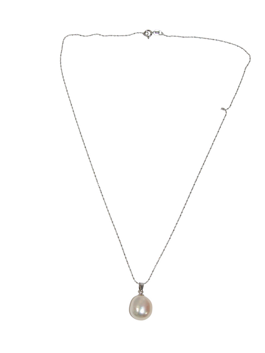 N5085 Pearl Drop on Sterling silver Chain