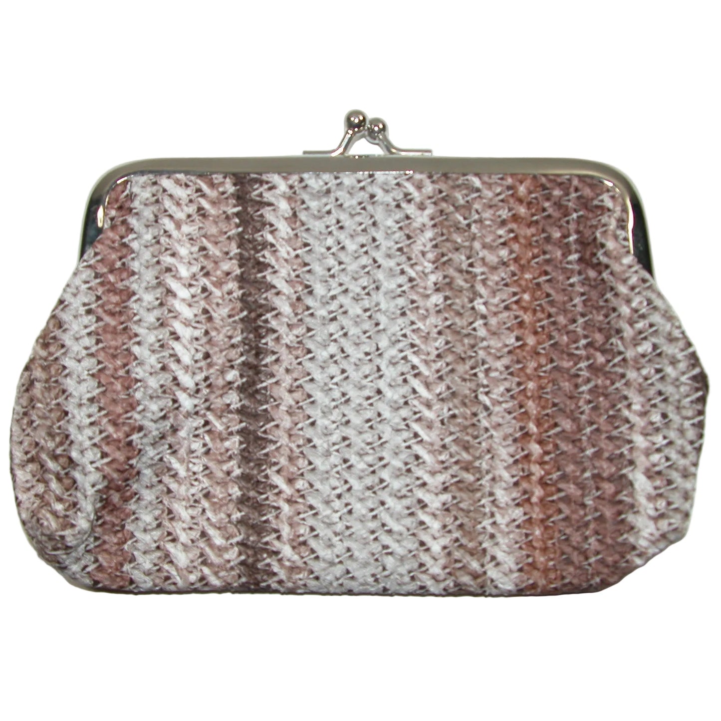 Woven Multi Color Stripe Coin Purse GF5005 Browns