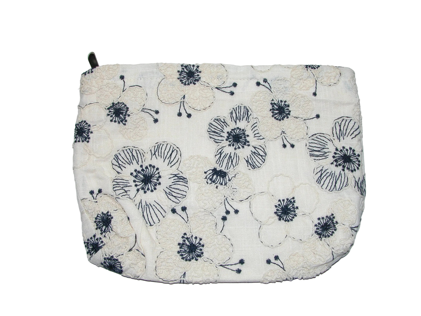 Embroidered Makeup Bag GF5011 Blue and White
