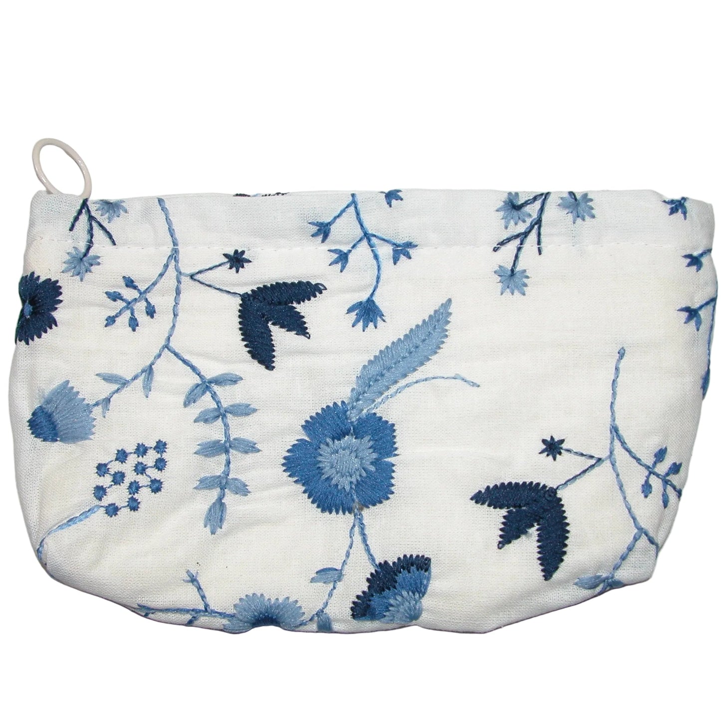 Embroidered Makeup Bag GF5012 Blue and White